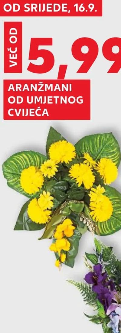 ARANŽMANI OD UMETNOG CVIJEĆA