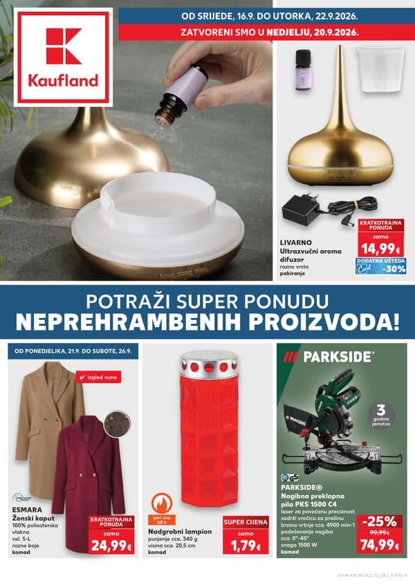 Kaufland - Dodatni katalog 2 (16. 09. 2026. - 22. 09. 2026.)