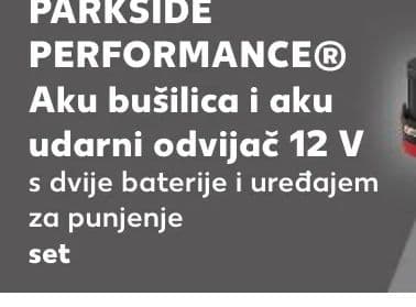 PARKSIDE PERFORMANCE® Aku bušilica i aku udarni odvijač 12 V