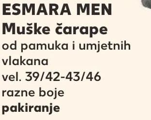 ESMARA MEN Muške čarape