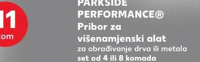 PARKSIDE PERFORMANCE® Pribor za višenamjenski alat za obrađivanje drva ili metala set od 4 ili 8 komada
