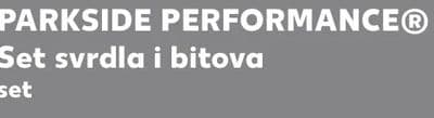 PARKSIDE PERFORMANCE® Set svrdla i bitova set