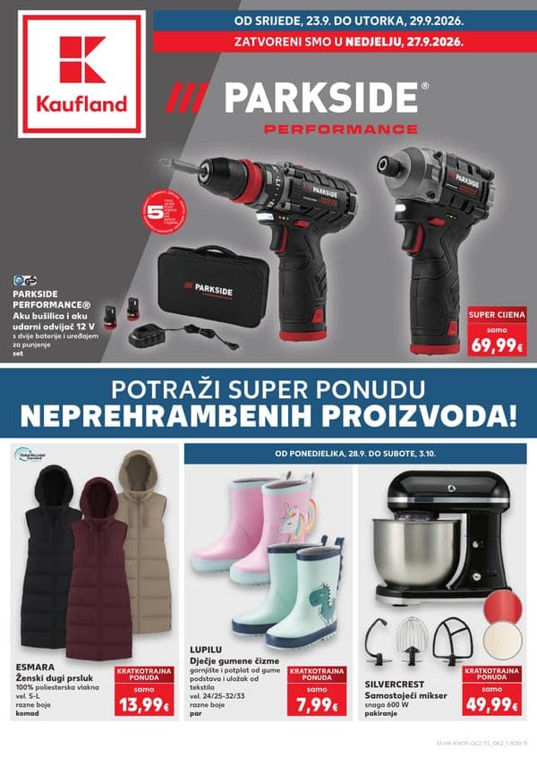 Kaufland - Dodatni katalog 2 (23. 09. 2026. - 29. 09. 2026.)
