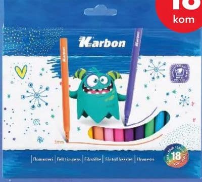 Karbon Flomasteri pakiranje