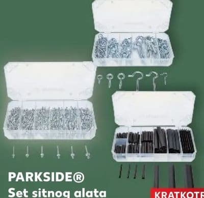 PARKSIDE Set sitnog alata spojnica za crijevo, brtvenih prstena, zakovica, bužira ili kukica razne vrste
