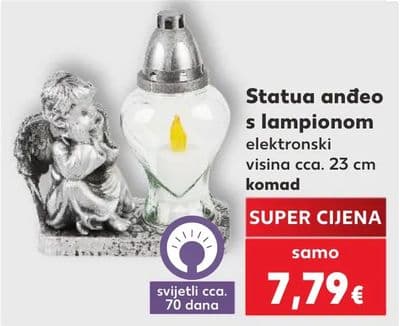 Statua anđeo s lampionom