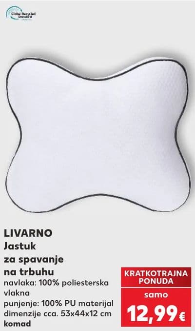 LIVARNO Jastuk za spavanje na trbuhu