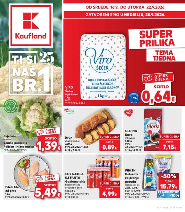 Kaufland - Glavni katalog (16. 09. 2026. - 22. 09. 2026.)