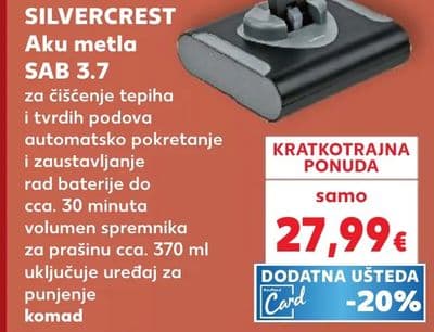 SILVERCREST Aku metla SAB 3.7