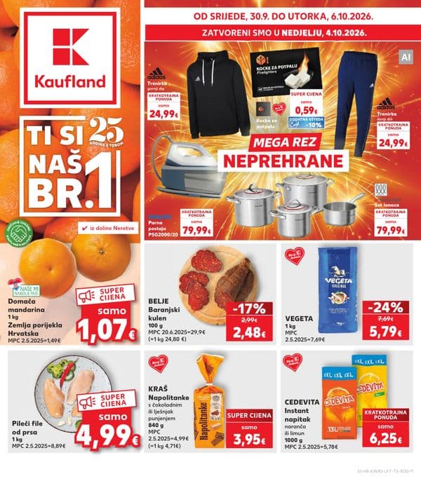 Kaufland - Glavni katalog (30. 09. 2026. - 06. 10. 2026.)