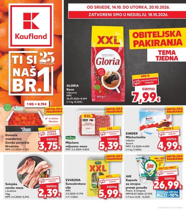 Kaufland Glavni katalog (14. 10. 2026. - 20. 10. 2026.)