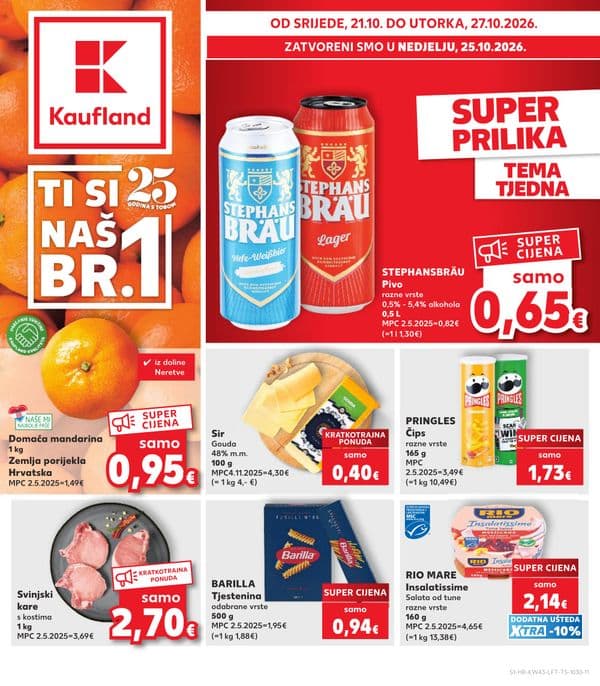 Kaufland Glavni katalog (21. 10. 2026. - 27. 10. 2026.)
