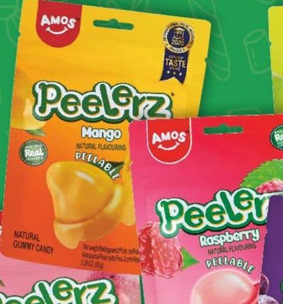 AMOS Peelrz Mango Natural Flavouring Gummy Candy