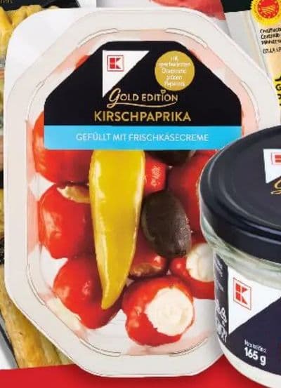 Gold Edition KIRSCHPAPRIKA GEFÜLLT MIT FRISCHKÄSECREME