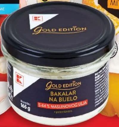 Gold Edition BAKALAR NA BIJELO S 44% MASLINOVOG ULJA