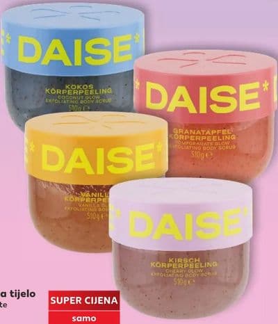 DAISE DAISE Piling za tijelo razne vrste