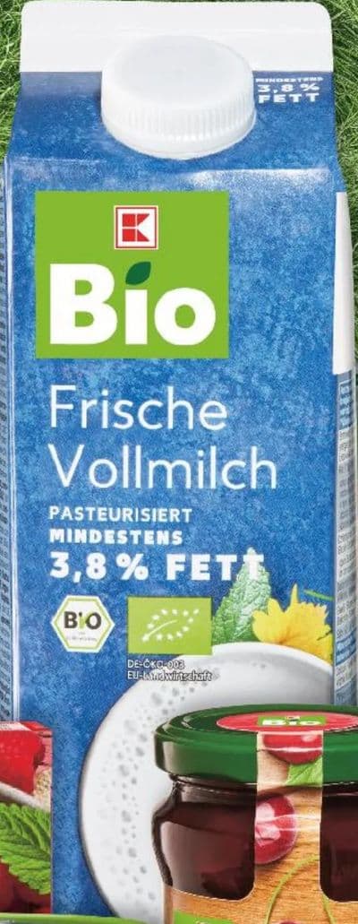 Bio Frische Vollmilch 3,8% Fett