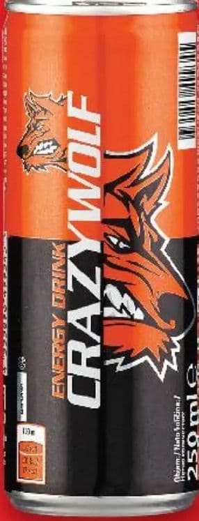 CRAZY WOLF Energetsko piće razne vrste