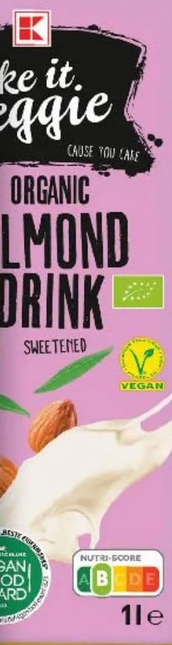 take it. veggie ORGANIC ALMOND DRINK SWEETENED