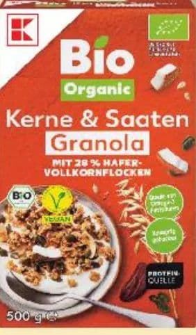 Granole zrno i sjemenke ili kokos i badem