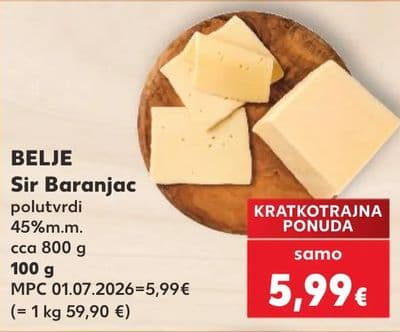 BELJE BELJE Sir Baranjac polutvrdi