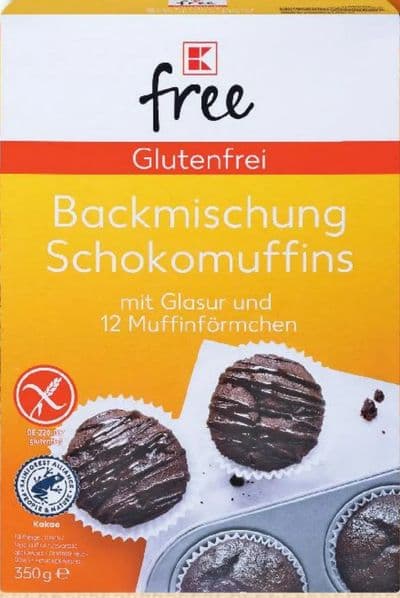 free Backmischung Schokomuffins mit Glasur und 12 Muffinförmchen
