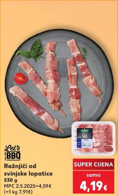 Let's BBQ Ražnjiči od svinjske lopatice