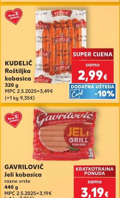 KUDELIĆ Roštiljska kobasica