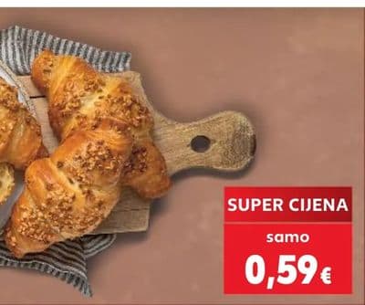 Croissant s lješnjakom i nougatom