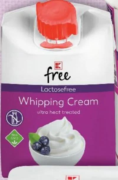 K-Free Whipping Cream ultra heat treated