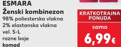 ESMARA Ženski kombinezon