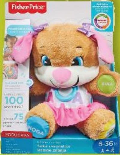 Fisher-Price Psić ili seka sveznalica interaktivna plišana igračkaa