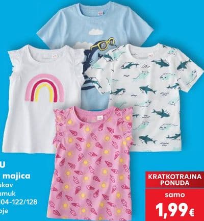 LUPILU Dječja majica kratki rukav