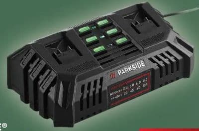 PARKSIDE PARKSIDE® Dvostruki punjač 20 V PDSLG 20 B1