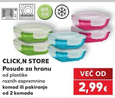 CLICK,N STORE CLICK,N STORE Posude za hranu od plastike