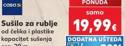 casa si Sušilo za rublje od čelika i plastike