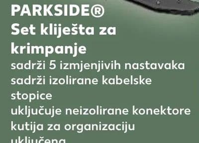 PARKSIDE PARKSIDE® Set kliješta za krimpanje