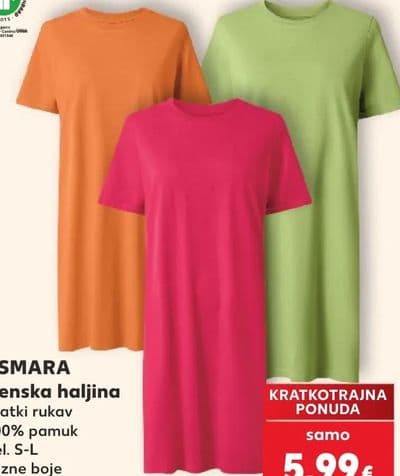 ESMARA Ženska haljina kratki rukav
