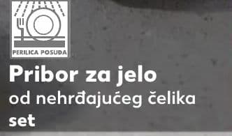 Pribor za jelo od nehrđajućeg čelika set