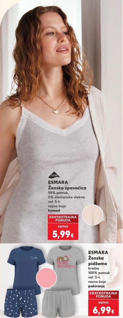 ESMARA ESMARA Ženska spavaćica
