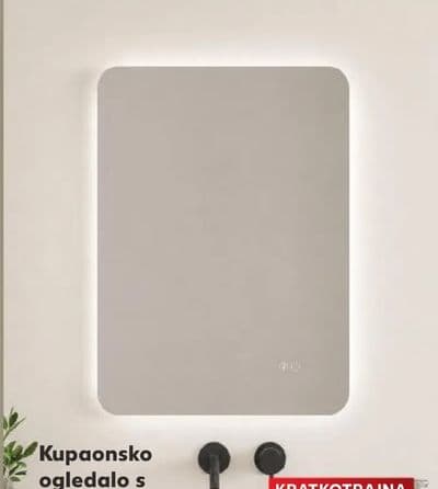 Kupaonsko ogledalo s rasvjetom