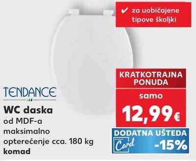 TENDANCE WC daska od MDF-a