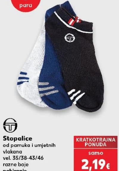 Stopalice od pamuka i umjetnih vlakana