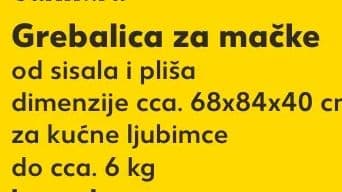 Carinura Grebalica za mačke