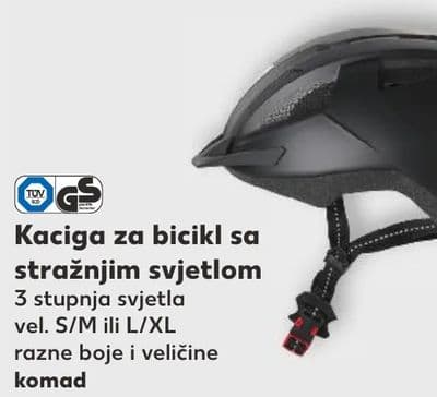 Kaciga za bicikl sa stražnjim svjetlom