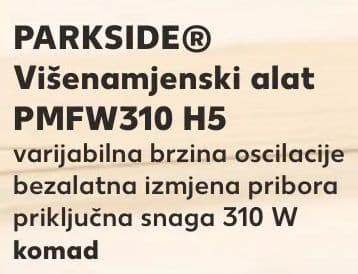 PARKSIDE PARKSIDE® Višenamjenski alat PMFW310 H5