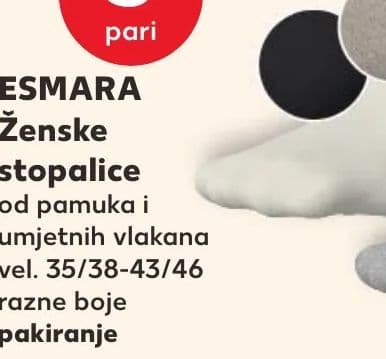 ESMARA ESMARA Ženske stopalice