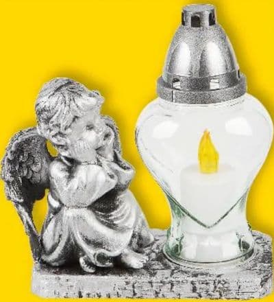 Statua anđeo s lampionom