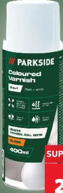 PARKSIDE PARKSIDE® Lak u boji u spreju 2u1 lak i temeljna boja za unutarnju i vanjsku upotrebu otporan na ogrebotine i udarce