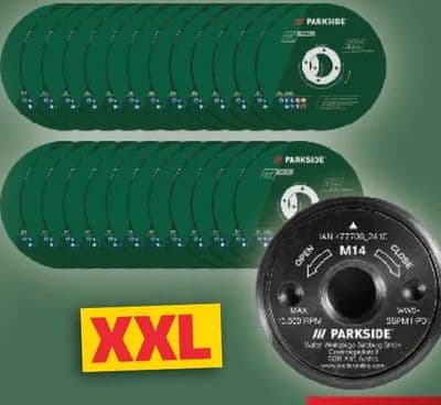 PARKSIDE PARKSIDE® Rezne ploče za metal ili brzozatrzna matica za standardne kutne brusilice